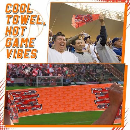 12 Pcs Basketball Game Day Accessories Basketball Cooling Towels Ball Team Gift Microfiber Breathable Chilly Towel 35" x 15" Sports Soft Ice Towel for Coach Training - style: Basketball