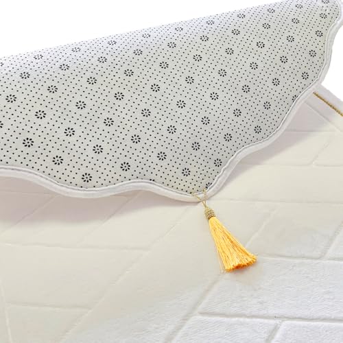 JE JOUE Prayer Rug Muslim Mat Islamic - Thickening Sponge Muslim Rug for Men Women Household Halal Prayer mat Eid Travel Ramadan（Milk White） - color: White