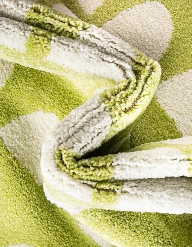 Rugs.com Whimsy Kids Collection Rug – 4x6 Pastel Green Medium-Pile Rug Perfect for Entryways, Kitchens, Breakfast Nooks, Accent Pieces - color: Pastel Green, size: 4' x 6'