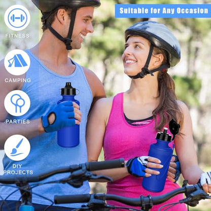 Zubebe 36 Pcs Sports Water Bottles Bulk Squeeze Reusable Bpa-free Plastic Water Bottles End of the Year Gifts Summer Gifts for Students School Travel Hiking Cycling Event Team Gift - color: Blue