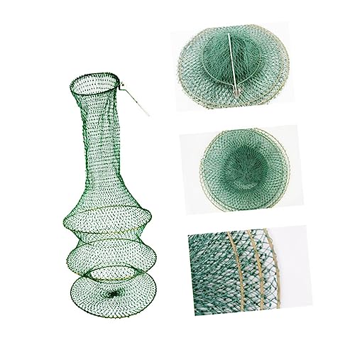 Balacoo Handwoven Foldable Fishing Net Layers Fine Mesh Net for Freshwater Fishing Lightweight Portable Durable Design for Fish and Shrimp Catching