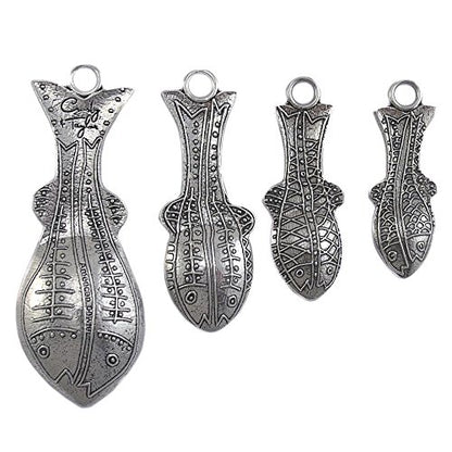 Crosby & Taylor Fish Pewter Measuring Spoons