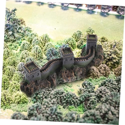 Hemoton Bridge of China Sculpture Model Mountain for Fish Tank Bubbler Decor Unique Decorative