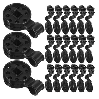 Beavorty 150pcs round Sunshade Clips Heavy Duty Non-slip Mesh Buckles for Garden Netting and Shade Cloth Fixing, Removable Reusable Tarp Clamps for Backyard and Greenhouse Use