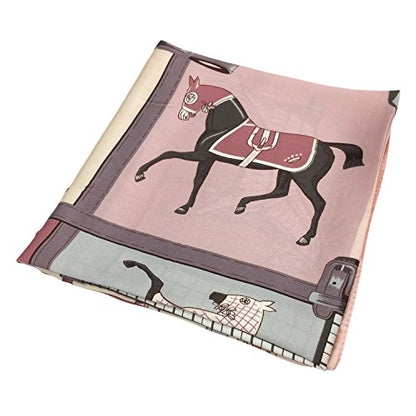 YOUR SMILE Silk Like Scarf Women's Fashion Pattern Large Square Satin Headscarf Headdress - color: 104