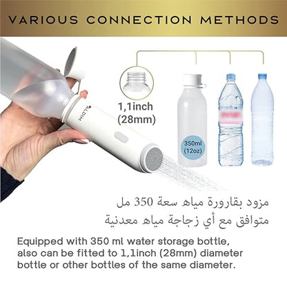 Premium Portable Bidet, 350ml Travel Bidet for Women Men Baby, USB-C Rechargeable Bidet for Toilet, Portable Bidet for Travel High Pressure, Handheld Bidet Sprayer, Electric Bidet Bottle