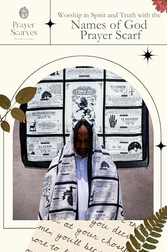 Names of God Christian Prayer Shawl – 35x70in Unisex Lightweight Modal Cotton Scripture Scarf with Canvas Bag, 23 Hebrew Names, Lion of Judah, Unisex Spiritual Gift, Religious Gifts