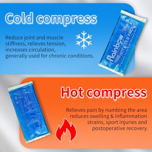 Gel Ice Packs for Head Neck Knee Elbow Wrist Foot Pain Relief (2 Pack) - Ice Packs for Injuries Reusable Gel Hot Cold Pack for Injuries - Flexible Cold Pack for Breast Surgery, Strain, Migraine - style: 4.3" x 9.8" 2 packs