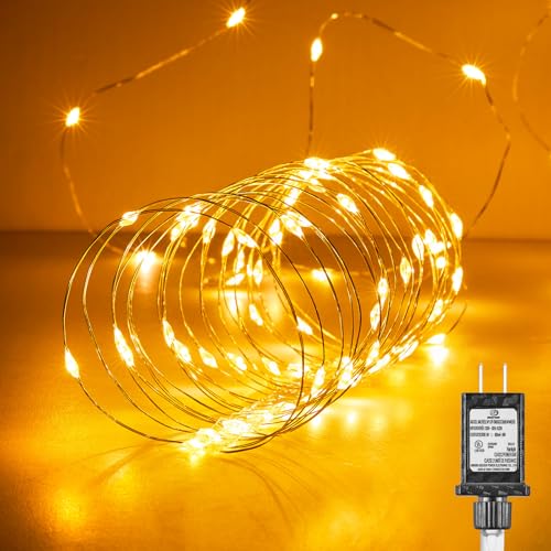 Minetom Fairy Lights Plug in, 100Ft 300LEDs String Lights for Bedroom - color: Warm White, size: 300 LEDs