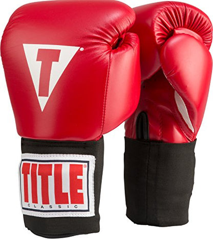 Title Classic USA Boxing Competition Gloves - Competition Boxing Gloves, Boxing Gloves, USA Boxing Glove, USA Boxing Approved Gloves;16Oz Boxing Gloves, Boxing Gloves, Boxing Equipment - color: Red, size: 12 oz
