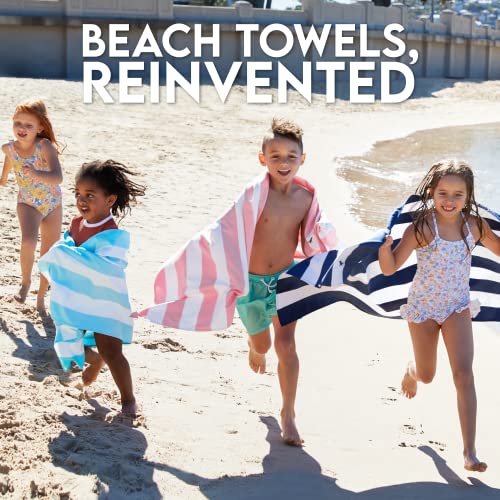 Dock & Bay Beach Towel - Quick Dry, Sand Free - Compact, Lightweight - 100% Recycled - Includes Bag - Cabana - Whitsunday Blue, Medium (130x70cm, 51x27) - color: Cabana - Whitsunday Blue, size: Medium (130x70cm, 51x27")