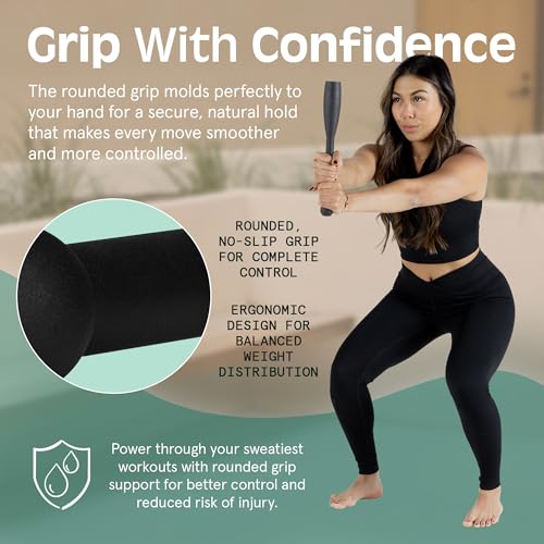 Retrospec Grip Steel Club Strength Training, Rehabilitation, Stretching, Conditioning and Rotational Training - Options for Women & Men - style: 5 lbs