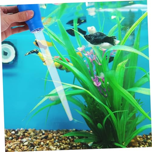 Manual Aquarium Suction Extender Fish Tank Tool with Pipette for Tank Maintenance