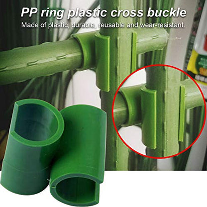 Adjustable Plant Trellis Connector Clip Plastic Plant Connector Stakes | 70 Pieces Plant Trellis Connector Clip Plastic Plant Connector Stakes Garden Plastic Connecting Joint Buckle Clip 11mm - size: 11mm