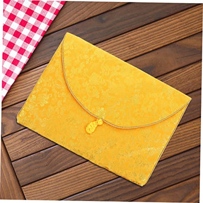 KALLORY Storage Bag for Buddhist Scriptures Book Pouch Embroidered Pattern Pouch Bag for Quran Cover Zen Portable : Clothing, Shoes & Jewelry
