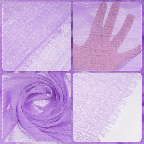 Nydotd Women Summer Cotton Linen Scarf Crinkle Long Beach Shawl Wrap hijab with Fringe - color: Light Purple