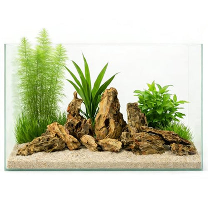 2.2-4.1 Inches Natural Dragon Stone, 10 PCS Small Aquarium Rocks for Aquascaping, Nano Tanks, Terrariums, Reptile Tanks & Aquarium Décor - size: 2.2-4.1 in