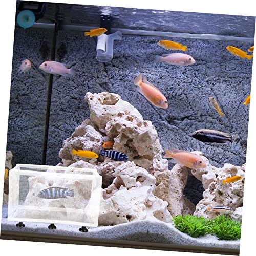 VANZACK 2pcs Isolation Box for Fish Breeding Aquarium Separator Cups Suitable for Fry and Sick Fish for Home Aquariums