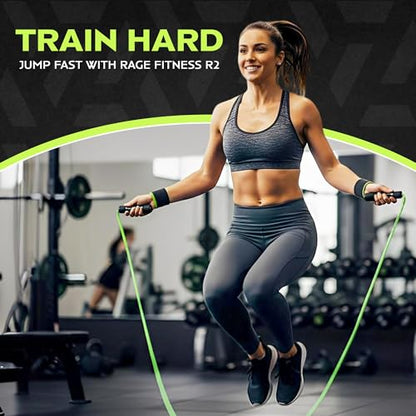 R2 Speed Jump Rope, Adjustable PVC, Smooth Bearings, Fast Cardio Workout