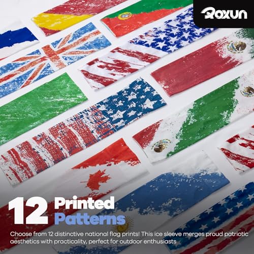 ROXUN Arm Sleeves, Cooling UV Sun Protection Sports Compression for Men/Women - color: 2 Pairs Brazil Flag