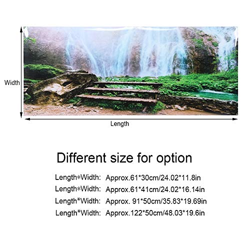 Aquarium Background Sticker, Fish Tank Decorative PVC Sticker, Non - Landscape Image with High Transparency for Aquarium or Fish Tank (91 * 50cm) - size: 91*50cm