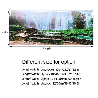 Aquarium Background Sticker, Fish Tank Decorative PVC Sticker, Non - Landscape Image with High Transparency for Aquarium or Fish Tank (91 * 50cm) - size: 91*50cm