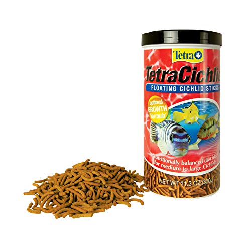 TetraCichlid Floating Cichlid Sticks 11.3 Ounces, Pond Fish Food, Nutritionally Balanced, (Pack of 12) - size: 11.3 Ounce (Pack of 12)