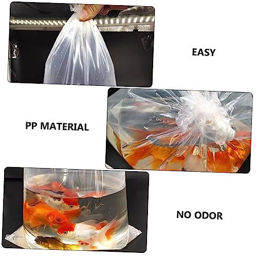 Alipis 50pcs Plastic Fish Transport Bags Food-grade Packing for Safe Shipping of Tropical Fish for Pet Stores and Aquariums