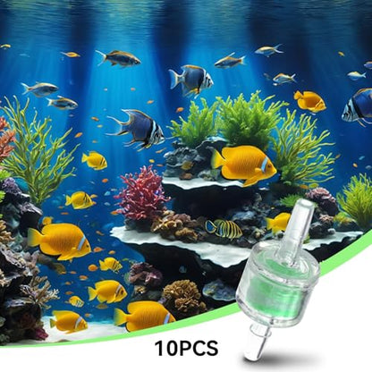 Aquarium Water Pump Silicone Tube Filter Fish Tanks Hose Cleaning Supplies Green ABS 10PCS (8MM) - size: 8MM