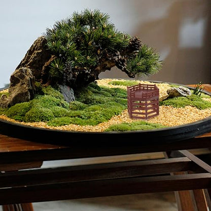 Mipcase Miniature Fish Tank Decoration Platform Model Aquarium Micro Landscape Ornament Hexagonal Platform 3x3x2.8cm for Desktop Aquarium and Small Garden Decor
