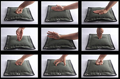 ZooBoo Wing Chun Wall Bag Canvas Leather Striking Pad for Kung Fu | Heavy-Duty Canvas And PU Leather Construction Is Designed For Long-Lasting Martial Arts Practice