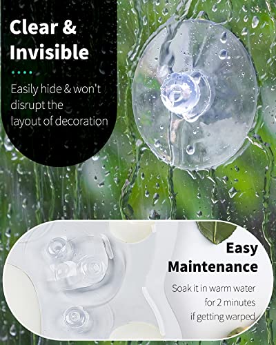 Pawfly 10 Pack Suction Cups, Small Rubber Suction Cups for Home Kitchen Bathroom Organization Christmas Decoration Window (2.2 Inch) - style: 2.2 in 10pcs