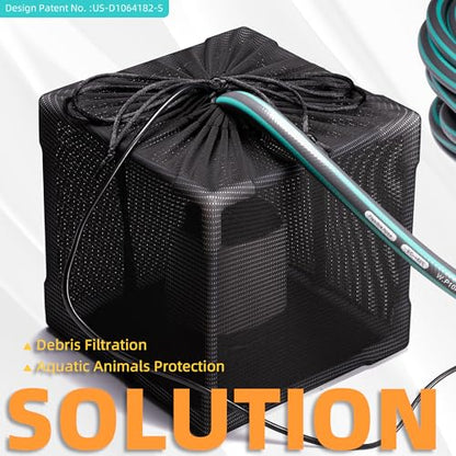 Fineday Pond Filter, 5" Fine Mesh Water Pump Barrier Bag Box Basket - size: 5 inch