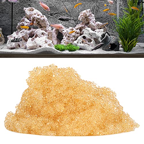 Aquarium Water Softener Resin, 500ML Aquarium Water Hardness Reducer Resin, Water Softener Pillow with Net Bag, Reusable Ion Exchange Filter