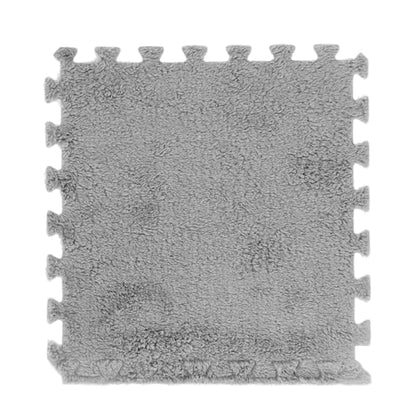 10pcs 30 cm/11.8 in Foam Puzzle Floor Play Mat,Interlocking Carpet Tiles for Home Gym and Fitness Room (Gray) - color: Grey