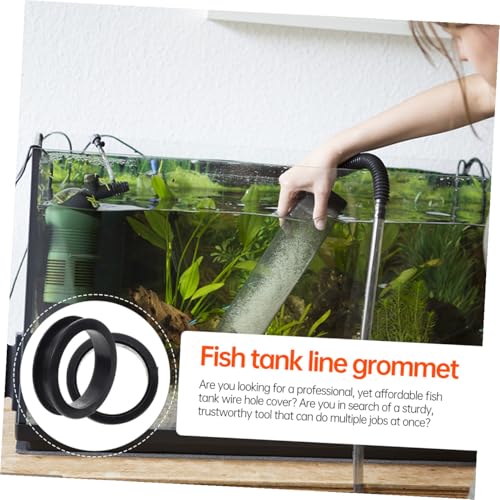 DOITOOL 20pcs Aquarium Bottom Cabinet Wire Hole Cover Grommets Cable Organizer for Fish Tank Neat Wire Management Easy Installation for Home Aquariums