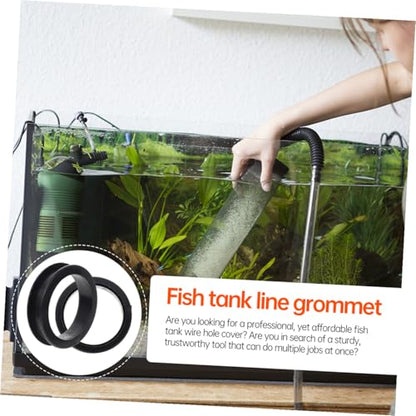 DOITOOL 20pcs Aquarium Bottom Cabinet Wire Hole Cover Grommets Cable Organizer for Fish Tank Neat Wire Management Easy Installation for Home Aquariums