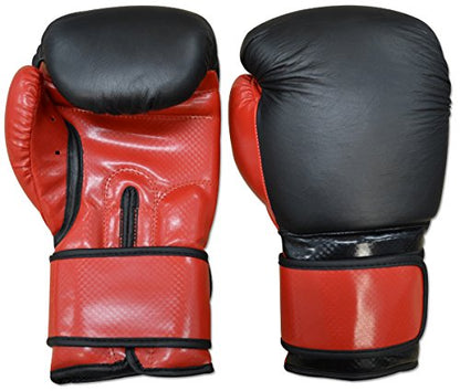Gym Training Stand-Up Boxing Gloves - color: NO LOGO Black / Red, size: Large weighs 16oz