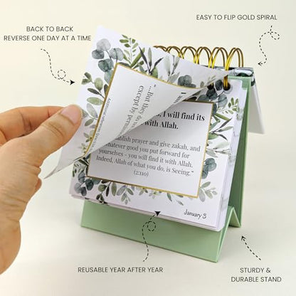 Islamic Positive Affirmations with Quran Verses, Islamic Affirmation Cards with Stand, Muslim Affirmations, Islamic Daily Flip Calendar, Islamic Home & Desk Decor, Ramadan Decor, Ramadan & Eid Gift