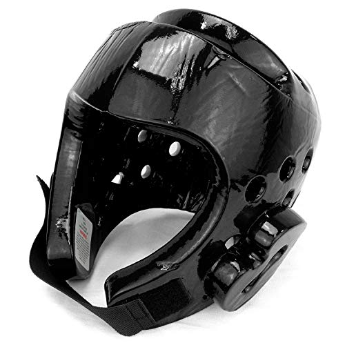 AAMA Taekwondo and Karate Sparring Foam Head Guard - color: BLACK, size: XX-Large