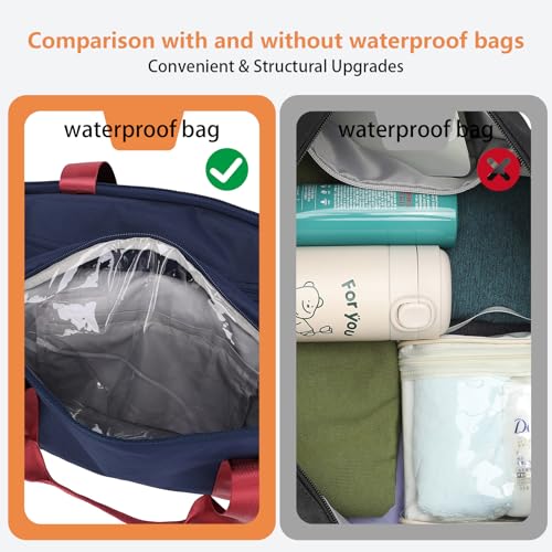 BESMART Gym Bags for Men with Side Pocket，38L Large Sports Gym Duffle Bag | Adjustable Strap&Shoe Compartment, Waterproof, Spacious, Wet Pocket, Durable Duffel Bag for Gym,Travel, Fitness,Navyblue - color: Navyblue with TPU pocket