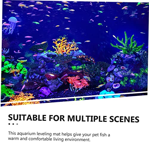TOYANDONA Thickened Fish Tank Mat Non-Skid and Shockproof Aquarium Base Pad Bottom Mat for Fish Tanks for Leveling and Insulation