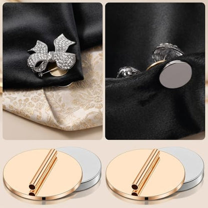 Mini Magnetic Pin Brooch Converters - color: Gold