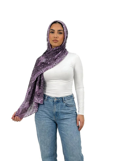 Stylish Premium Modal Viscose Hijabs for Women - color: Paisley