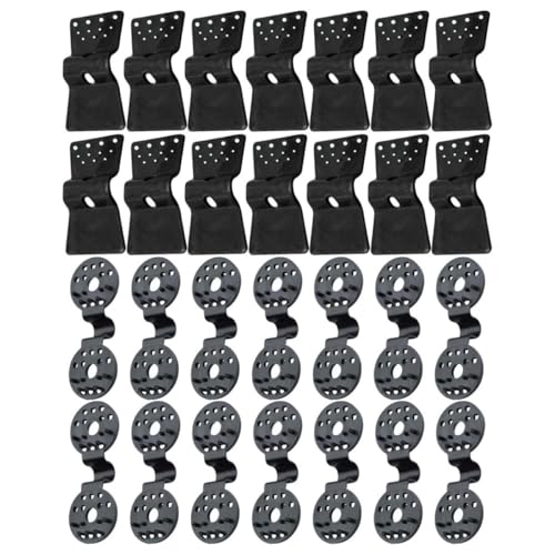 FOMIYES 30pcs Agricultural Greenhouse Clips Mesh Buckle Sunshade Clamp for Garden Mesh Fixing, Outdoor Plastic Hoop Net Fastener, round Square Shape
