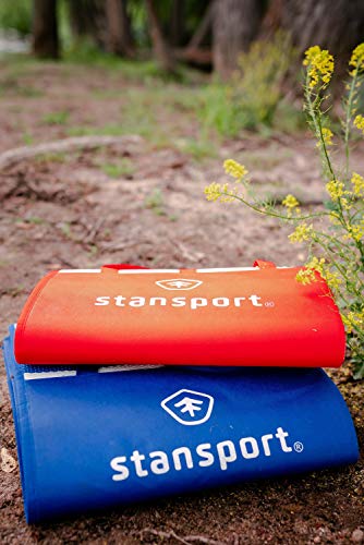 Stansport Tatami Straw Ground Mat 60" L x 78" W - color: Red