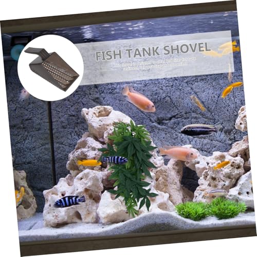 Abaodam Fish Tank Sand Cleaner and Substrate Scoop Tool for Easy Aquarium Maintenance Root-Friendly Design for Gravel and Sand Construction for -Term Use