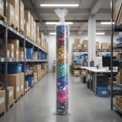 20PCS 6" x 60" Extra Long Clear Plastic Sleeves for Posters and Banners | Heavy Duty, 2 Mil Thick, Flat Open, Long Tube Storage Bags for Packaging Blueprint, Fishing Rods & Large Narrow Items - color: 6" x 60"-20PCS