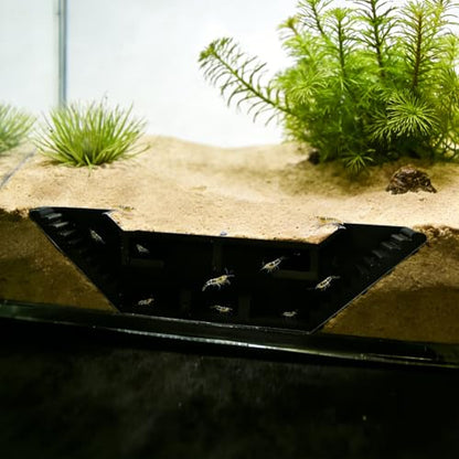 Shrimp & Fish Aquarium Decor, Viewing Shrimp Freshwater Hide Tunnel, Aquarium Underground Fish Tank Decor Decoration Hideout for Kuhli Loach, Pleco