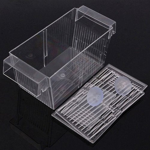 Fish Breeding Box Tank Aquarium Fish Tank Guppy Double Breeding Breeder Rearing Trap Box Hatchery Aquarium Isolation Box for Baby Shrimp Guppy